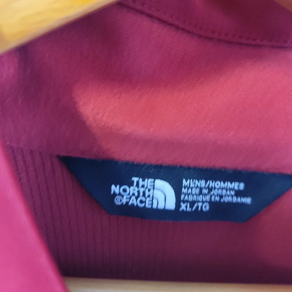 The North Face Mens XL Apex Bionic Softshell Vest Red Windproof Full Zip